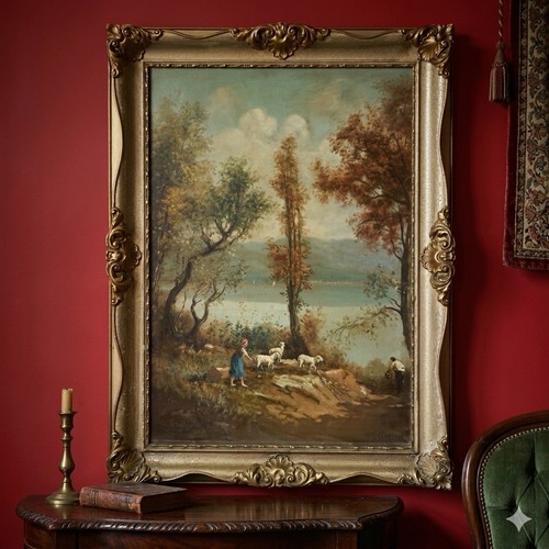 Quadro antico 800 dipinto - quadro,