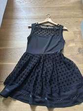 Vestito Pittarello Nero A Pois