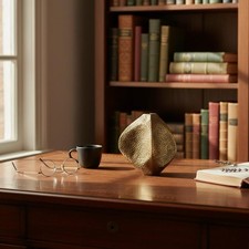 Pezzi vaso dorato geometrico - pezzi,