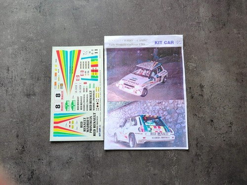 Renault turbo decalc - renault, 1/24