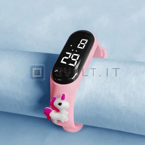 Orologio elettronico led rosa - orologio,