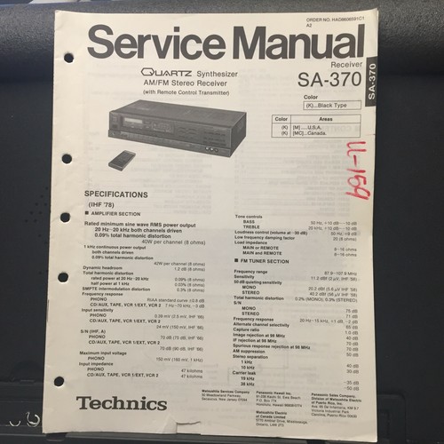 Manuale servizio technics - di,