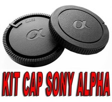 KIT TAPPO CORPO OBIETTIVO FOTOCAMERA ADATTO PER SONY ALPHA A A580 A560 A390 A99