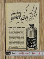Pubblicità vintage 1951 Palmolive crema da barba