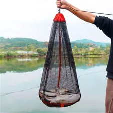 Borsa Rete da Pesca Pieghevole Attrezzatura da Pesca Ispessimento Piccola Rete Griglia