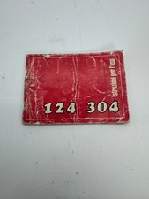 LIBRETTO USO E MANUTENZIONE BENELLI 124 304 1982 ITALIANO ORIGINALE