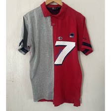 Polo uomo Bugle Boy Seventy 7 BBJC-77 piccola rossa grigia vintage Y2K