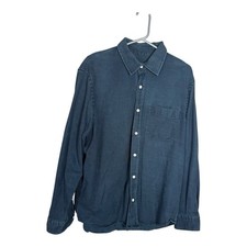Camicia Zara uomo L blu navy