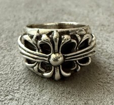 Anello croce floreale cuori