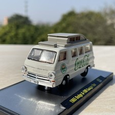 Modellino auto 1:64 1965 Dodge A-100 camper van pickup camion in lega di metallo pressofuso