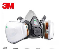 Maschera Antigas Riutilizzabile con Filtri -Respiratore Antipolvere Verniciatura