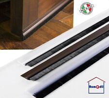 Parafreddo paraspifferi adesivo sottoporta PVC rigido con spazzola cm 100 x 4 h
