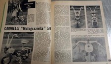 advertising Pubblicità  MOTO CARNIELI MOTOGRAZIELLA 1968  MOTOITALIANE EPOCA