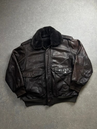 Vintage real leather aviator - vintage,