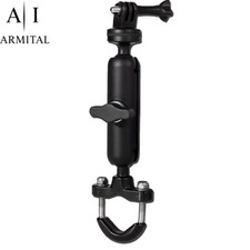 Supporto Manubrio Bici per Action Cam, 360° Rotazione, GoPro Standart 1/4 Moto