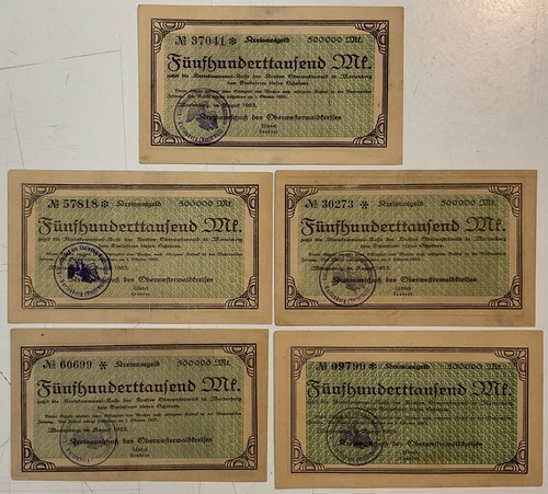 500000 mark 1923 reichsbahn - mark, 5