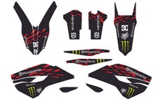 KIT ADESIVI GRAFICHE HUSQVARNA TE FE TC 125 250 300 350 450 500 MONSTER RED