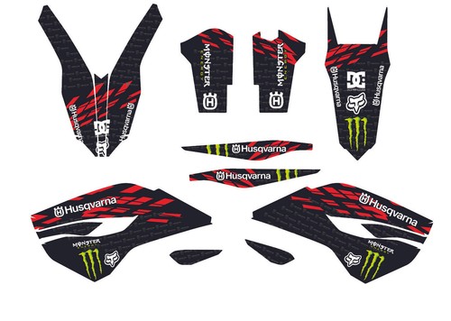 Kit adesivi grafiche husqvarna - adesivi,