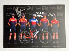 Autografo JANIS BAUMANN-Mountain Biking SVIZZERA-Team BMC-Teamcard-firmato-AK