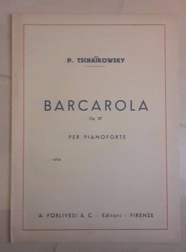 Spartito musicale barcarola - musicale,
