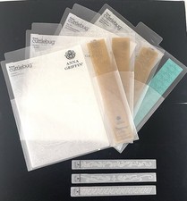 4 ANNA GRIFFIN SEPPIE GOFFRATE CON BORDI + 3 PICCOLI BORDI