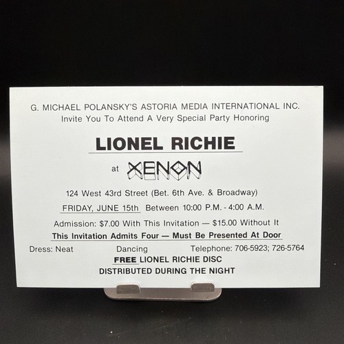 Lionel richie xenon new york - xenon,
