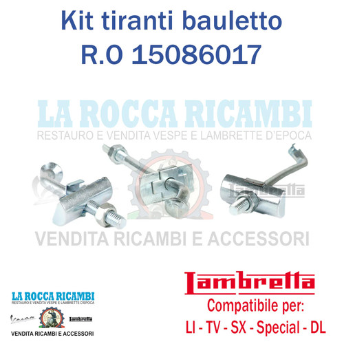 Kit tiranti bauletto attrezzi - kit,