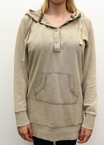 Felpa lunga donna - felpa, beige