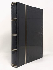 CLASSIFICATORE PER FRANCOBOLLI 30 PAGINE BIANCHE 9 LISTELLI COPERTINA NERO MF214