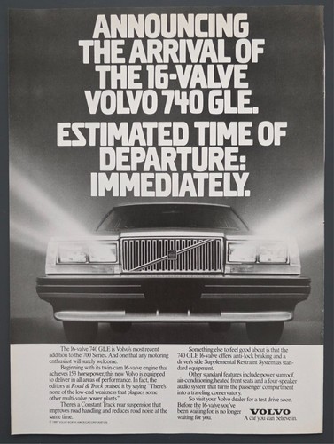Stampa annuncio volvo - annuncio, 740