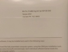 Win Pro10 64 bit versione 22H2