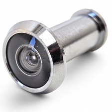 Visore / Peephole per porta grandangolare 180° - foro spia lente vetro - telescopico 33-53m