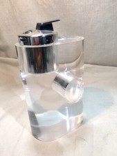 GRANDE ACCENDINO A GAS DA TAVOLO VINTAGE PLEXIGLASS 