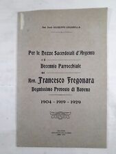 Per le Nozze Sacerdotali d'Argento del Rev. Francesco Fregonara Baveno anno 1929