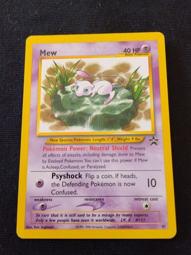 Pokemon card mew league promo - card,