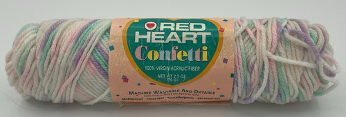 Filato confetti cuore rosso - , 62