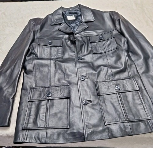 Blazer uomo nero vera pelle - uomo,