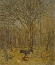 Dipinto olio julian alden - , weir