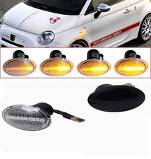 FRECCE LED LATERALI 500 ABARTH FIAT 500 DINAMICHE SEQUENZIALI PROGRESSIVE CANBUS