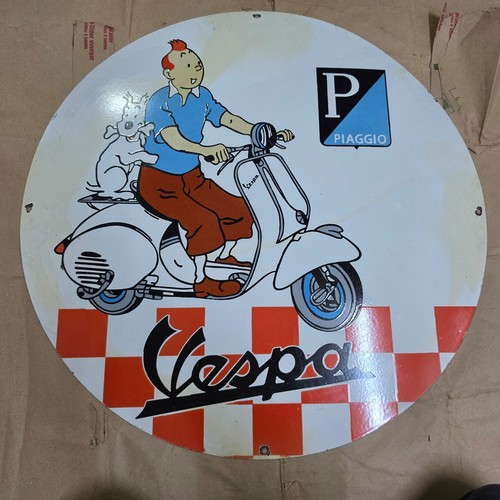 Insegna smaltata porcellana - smaltata,