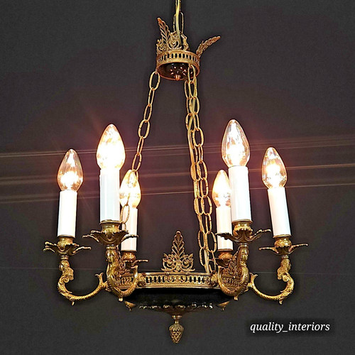 Antico lampadario impero - antico,