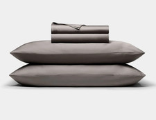 COZY EARTH Set Lenzuola Bambù Lusso CARBONE - COMPLETO - Nuovo In Confezione