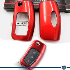 Cover Chiave Protettiva RIGIDA PER Ford Fiesta VI guscio in ABS ROSSO Telecomand
