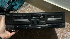 Doppia piastra Hi fi stereo Cassette deck technics RS-TR212