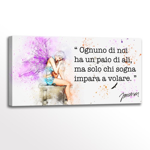 Quadro moderno con frase - , di