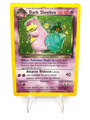 Carta pokémon dark - pokémon, slowbro