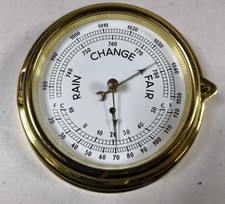 Barometro In Ottone Vintage -