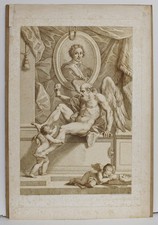 etching gravure  ACQUAFORTE  Francesco Bartolozzi "CARLO CIGNANI" 1792