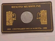 moneta centenario Mussolini