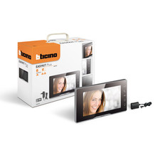 Easykit Plus Monitor Aggiuntivo 7" a Colori 2 Fili Nero Plug-In BTicino 334253